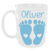 "Any Baby Name on a Mug" (Can personalise with any Baby Name for free and Choose Colour) Oliver Blue
