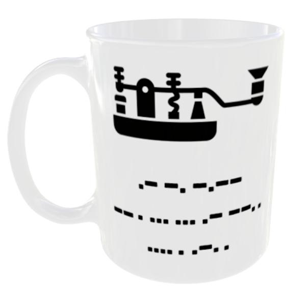 Morse Code Mug- Personalise With Any Secret Message