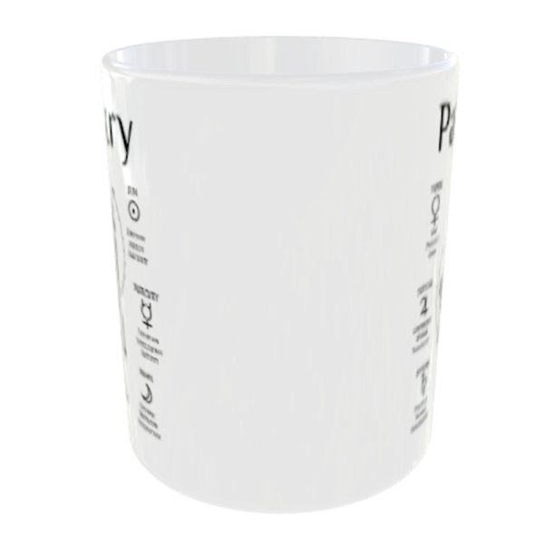 "Palmistry Mug about Palm Reading" (Funny Novelty Mug) Side View Mug