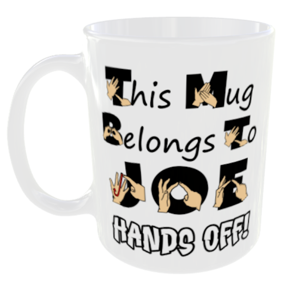 Sign Language Mug - Personalised with Any Name 2