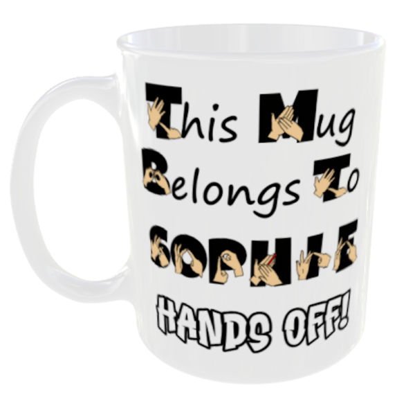 Sign Language Mug - Personalised with Any Name 6