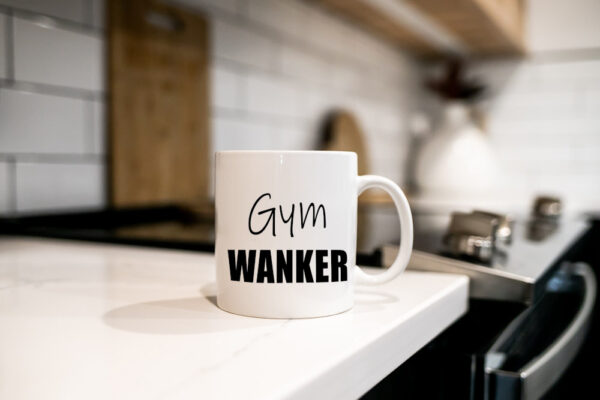 Kitchen Gym Wanker Mug - Any Word Added Free