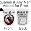 "Any Name and Star Sign Mug" (Gothic Zodiac Mug - Personalised any name for Free) Aquarius Mug