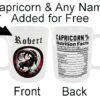 "Any Name and Star Sign Mug" (Gothic Zodiac Mug - Personalised any name for Free) Capricorn Mug