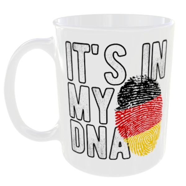 Its in my DNA - German Germany Deutschland Flag Fingerprint Mug