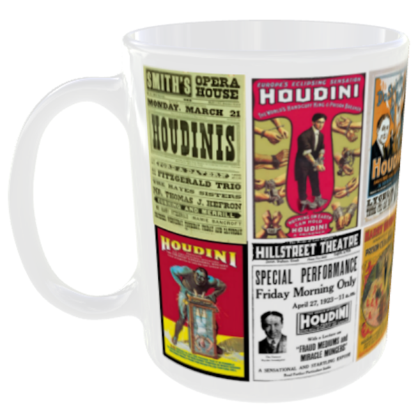 "Harry Houdini Posters Mug" (The Great Houdini Mug) Front View