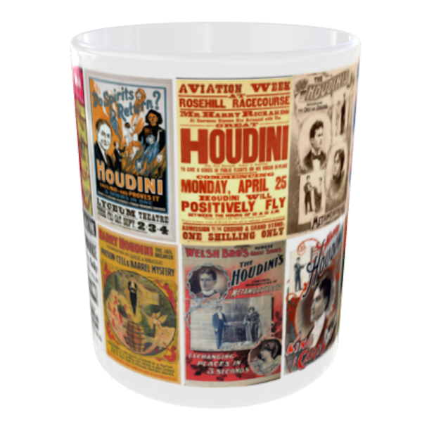 "Harry Houdini Posters Mug" (The Great Houdini Mug) Side View