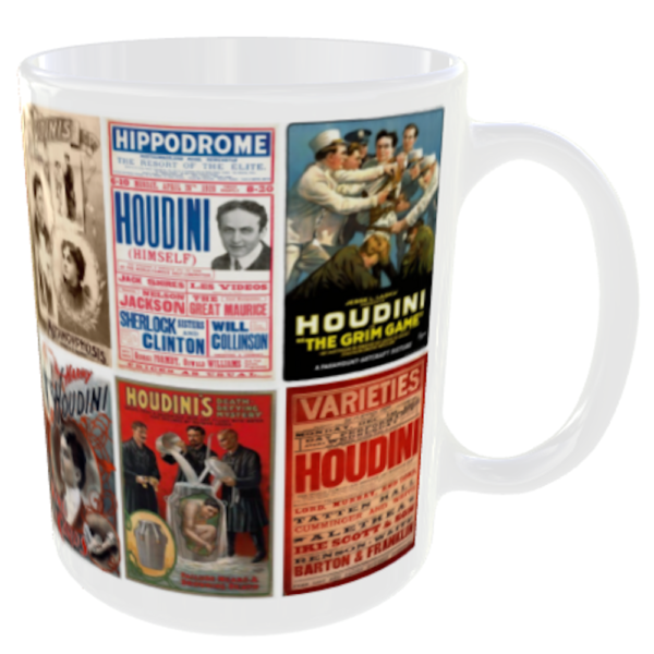 "Harry Houdini Posters Mug" (The Great Houdini Mug) Back View