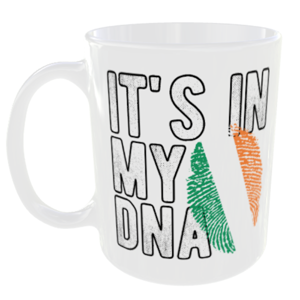 Its in my DNA - Ireland Irish Flag Fingerprint Mug