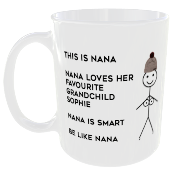 "Be Like Bob" Any Name any Message (Choose Bob or Bob with Boobs for your mug) Be Like Nana