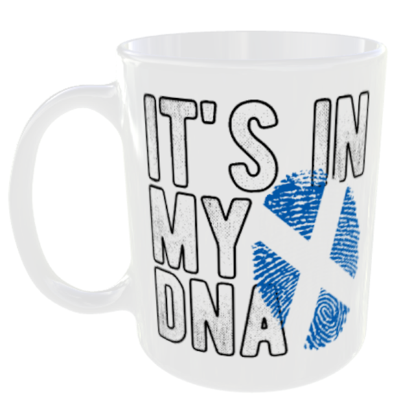 Its in my DNA - Scotland Scottish Jock Flag Fingerprint Mug