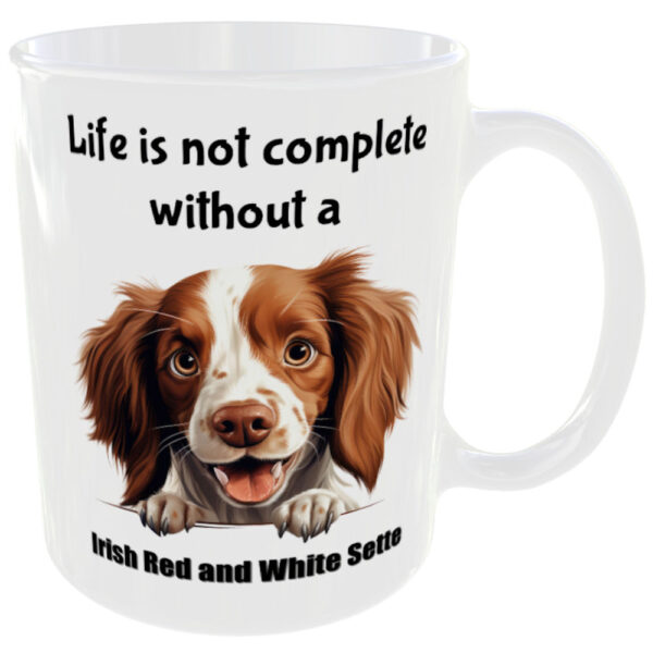 Irish Red and White Sette Dog - Gift Mug - Image 3