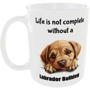 Labrador Bulldog Dog - Gift Mug