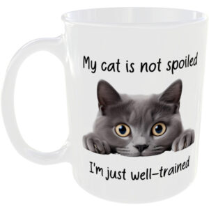 Russian Blue Cat  - Funny Gift Mug