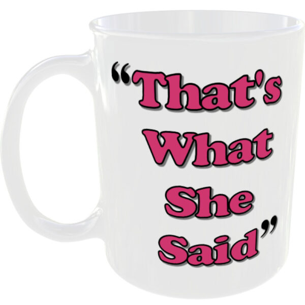 "That's what she said" - Funny Novelty Mug