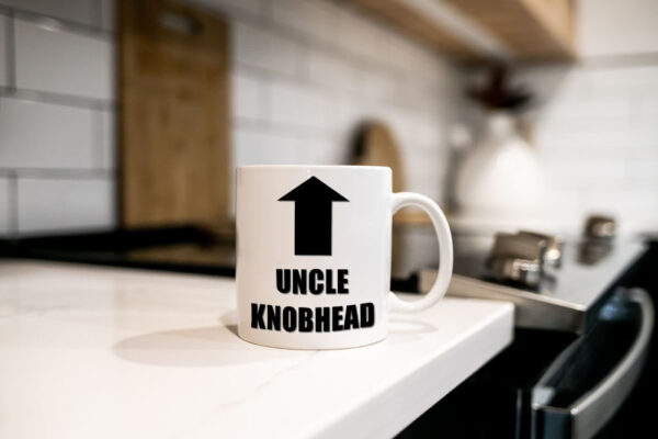 "Uncle Knobhead" (Funny Novelty Mug) Kitchen Worktop knob head View