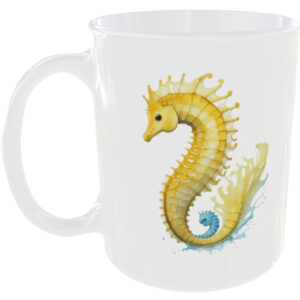 Yellow Seahorse Mug