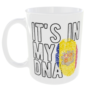 Andorra - It's in my DNA Flag - Finger Print Mug