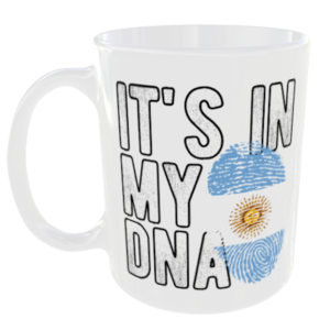 Argentina - It's in my DNA Flag - Finger Print Mug