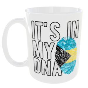 Bahamas - It's in my DNA Flag - Finger Print Mug
