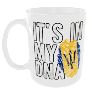 Barbados - It's in my DNA Flag - Finger Print Mug