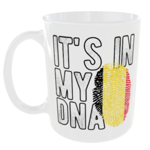 Belgium - It's in my DNA Flag - Finger Print Mug