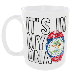 Belize - It's in my DNA Flag - Finger Print Mug
