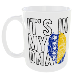 Bosnia and Herzegovina - It's in my DNA Flag - Finger Print Mug