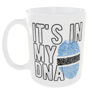 Botswana - It's in my DNA Flag - Finger Print Mug