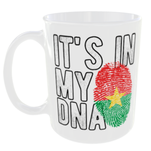 Burkina Faso - It's in my DNA Flag - Finger Print Mug