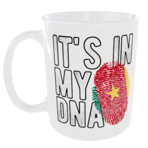 Cameroon - It's in my DNA Flag - Finger Print Mug