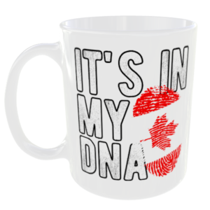 Canada - It's in my DNA Flag - Finger Print Mug