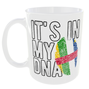 Central African Republic - It's in my DNA Flag - Finger Print Mug