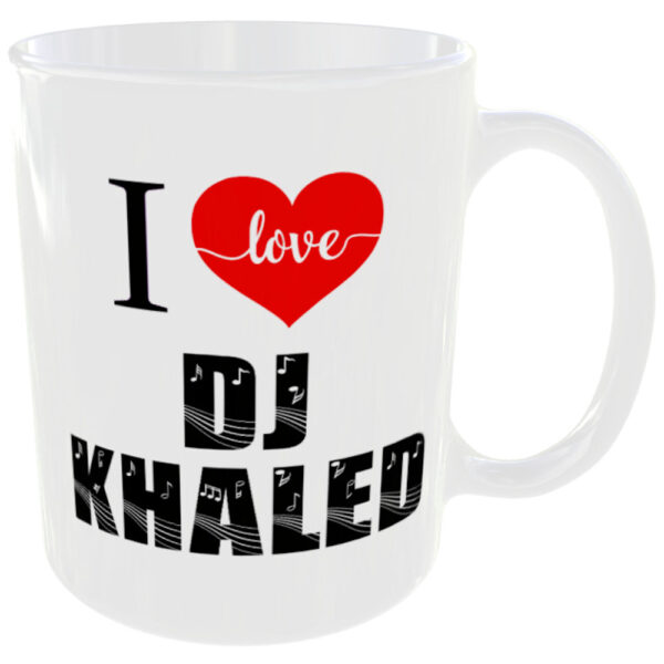 I Love DJ Khaled - Music Mug - Image 3