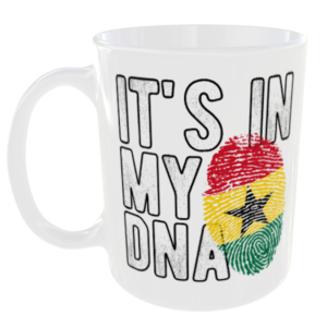 Ghana - It's in my DNA Flag - Finger Print Mug