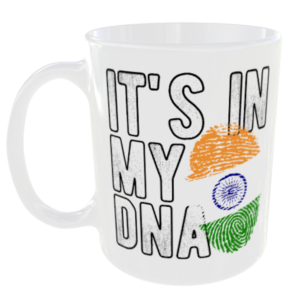 India - It's in my DNA Flag - Finger Print Mug