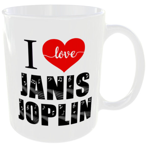 I Love Janis Joplin - Music Mug - Image 3