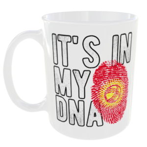 Kyrgyzstan - It's in my DNA Flag - Finger Print Mug