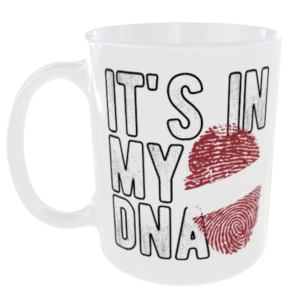 Latvia - It's in my DNA Flag - Finger Print Mug