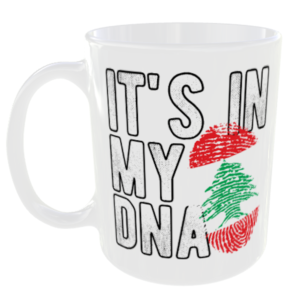 Lebanon - It's in my DNA Flag - Finger Print Mug
