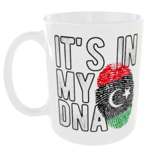 Libya - It's in my DNA Flag - Finger Print Mug
