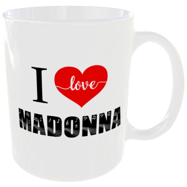 I Love Madonna - Music Mug - Image 3