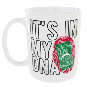 Maldives - It's in my DNA Flag - Finger Print Mug