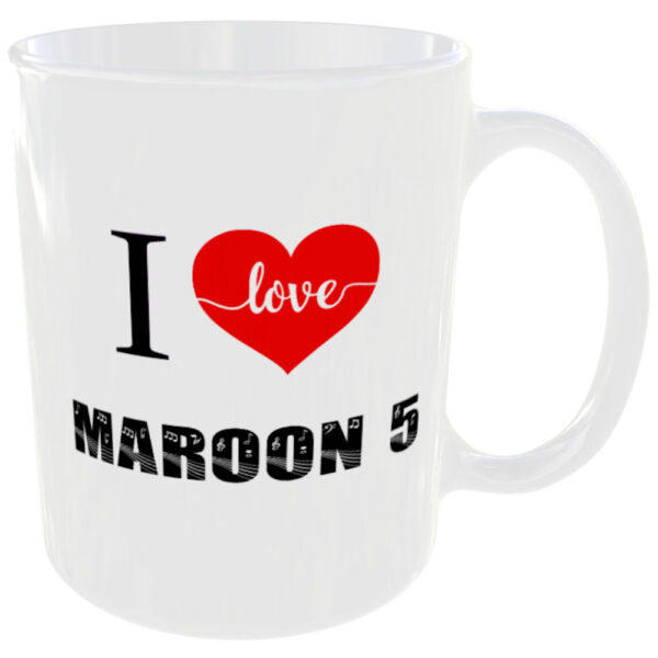 I Love Maroon 5 - Music Mug - Image 3