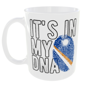 Marshall Islands - It's in my DNA Flag - Finger Print Mug