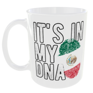 Mexico - It's in my DNA Flag - Finger Print Mug