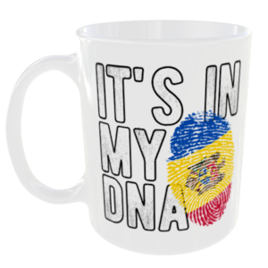 Moldova - It's in my DNA Flag - Finger Print Mug
