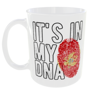 Montenegro - It's in my DNA Flag - Finger Print Mug