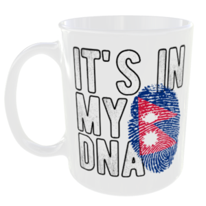Nepal - It's in my DNA Flag - Finger Print Mug