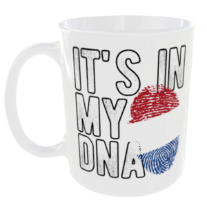 Netherlands - It's in my DNA Flag - Finger Print Mug